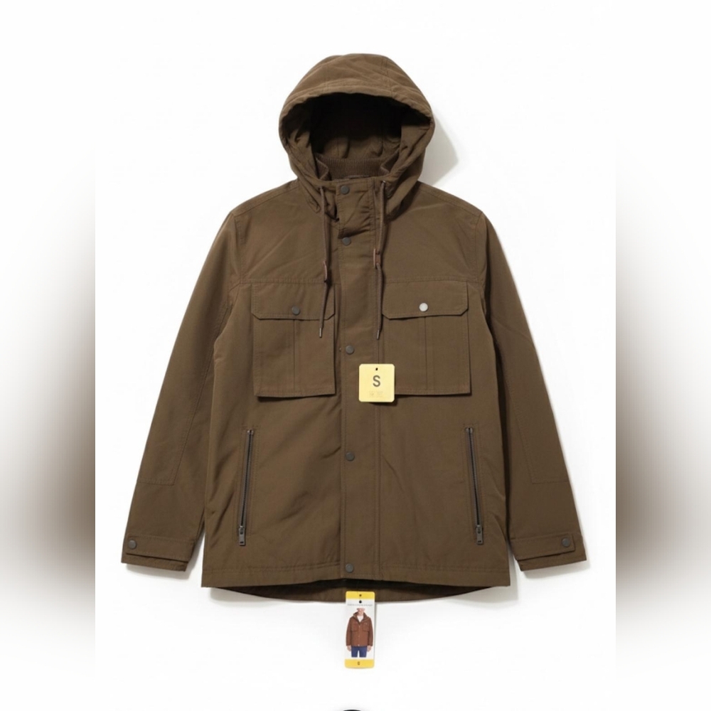 Marc New York Brown Hooded Field Jacket